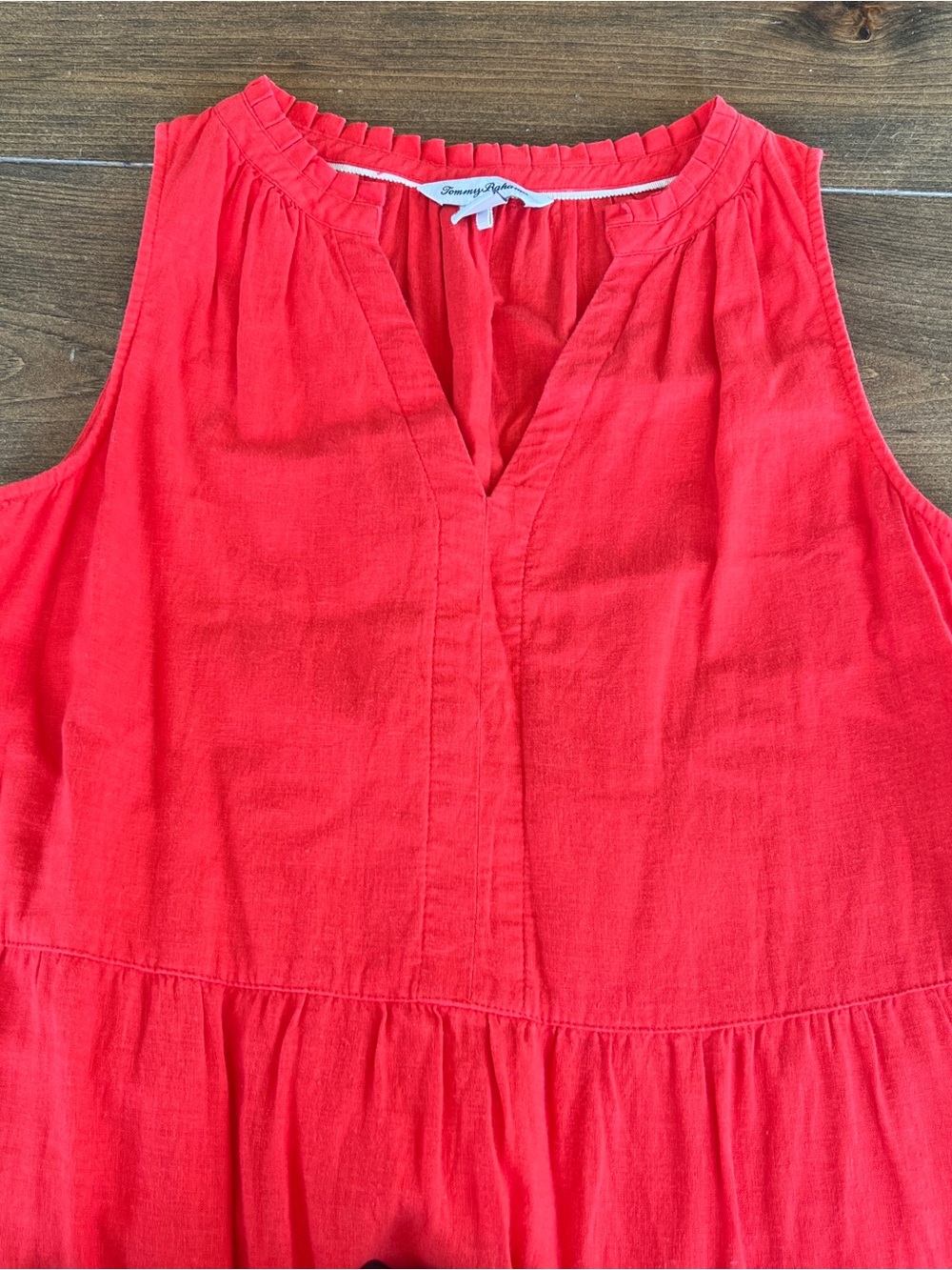 Tommy Bahama Women’s Bright Red Tiered Maxi Dress-size xs - Picture 2 of 3